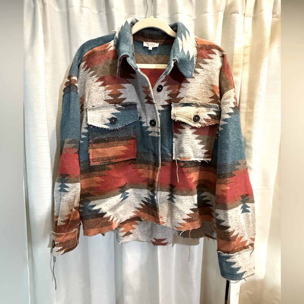 La Miel Jacket Southwest Pattern Colorful S